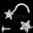 Nasenpiercing Stern 750 Weißold mit Diamant Spirale